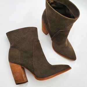 Vince Camuto - Suede Western Bootie - NWOT